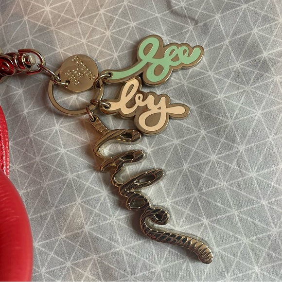 See by Chloe Kay Red Leather Satchel w/Charms - Picture 4 of 15